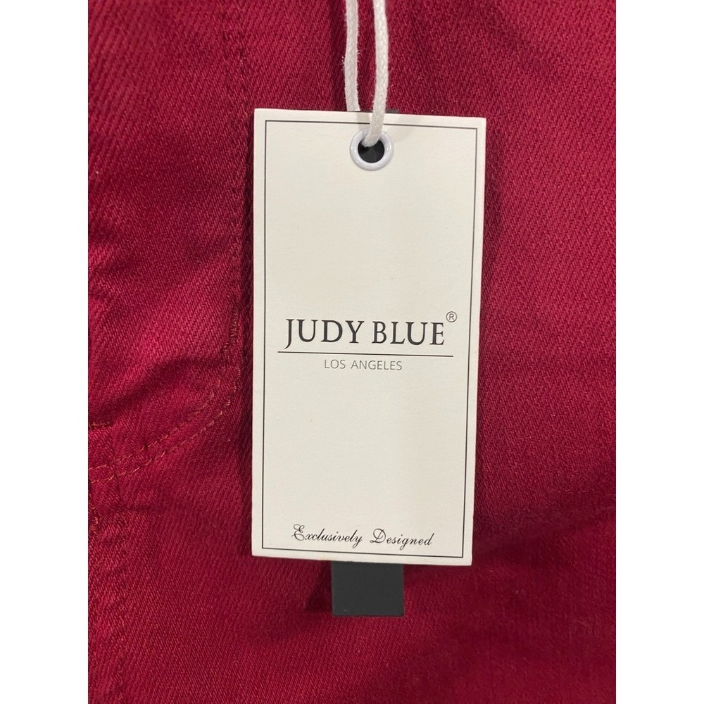 Judy Blue Jeans‎ Womens Size 11/30 Red Skinny Fit High Waist Tummy Control NWT - Picture 6 of 12
